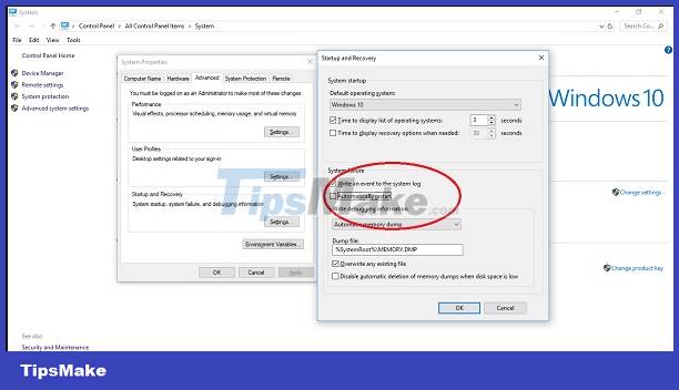 Fix The Error That The Computer Automatically Restarts Tipsmake