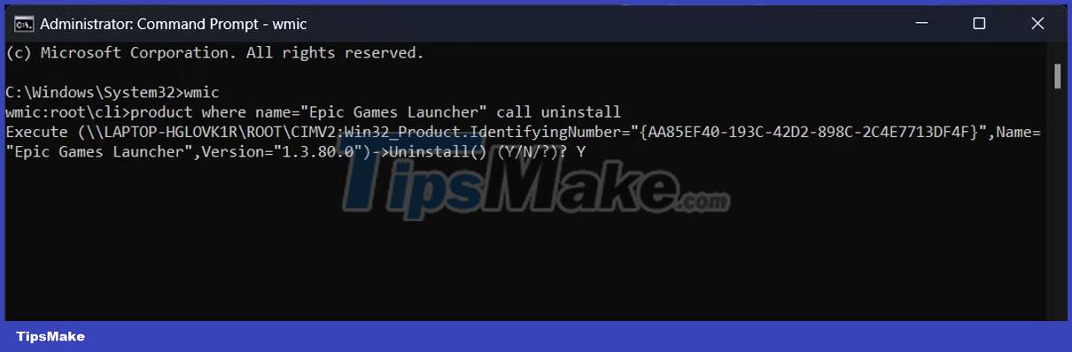 Fix unable to uninstall Epic Games Launcher on Windows 11 Picture 4