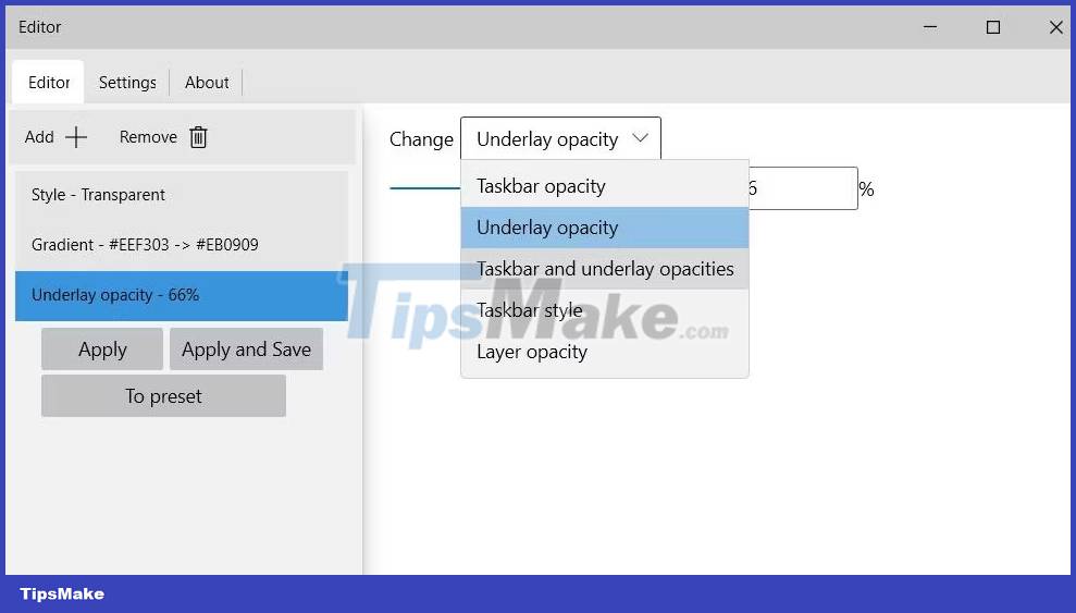 How to add attractive effects to the Windows 10 Taskbar Picture 7