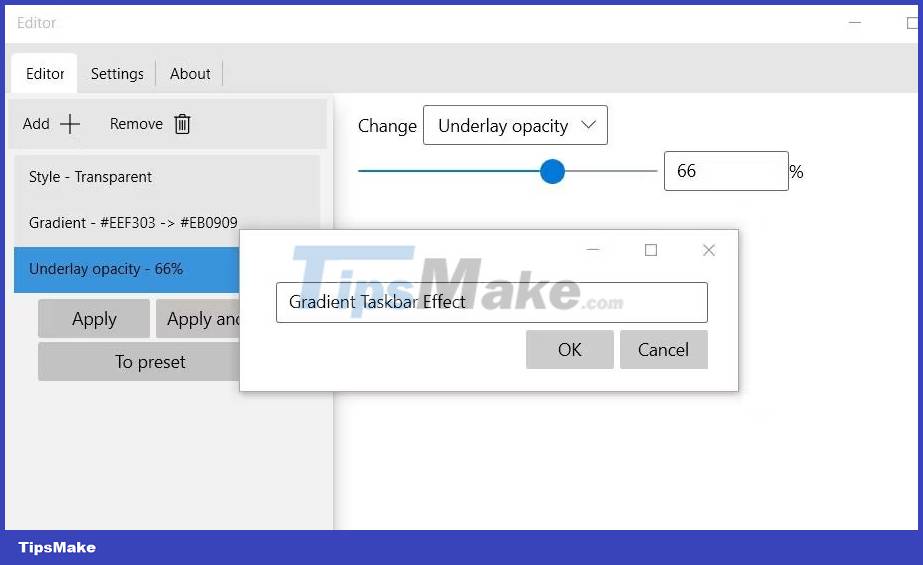 How to add attractive effects to the Windows 10 Taskbar Picture 8