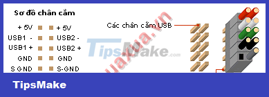 How to attach a cable to connect an additional USB port to a computer Picture 6