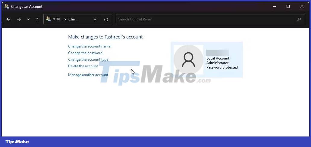 Picture 10 of How to change account password in Windows 11