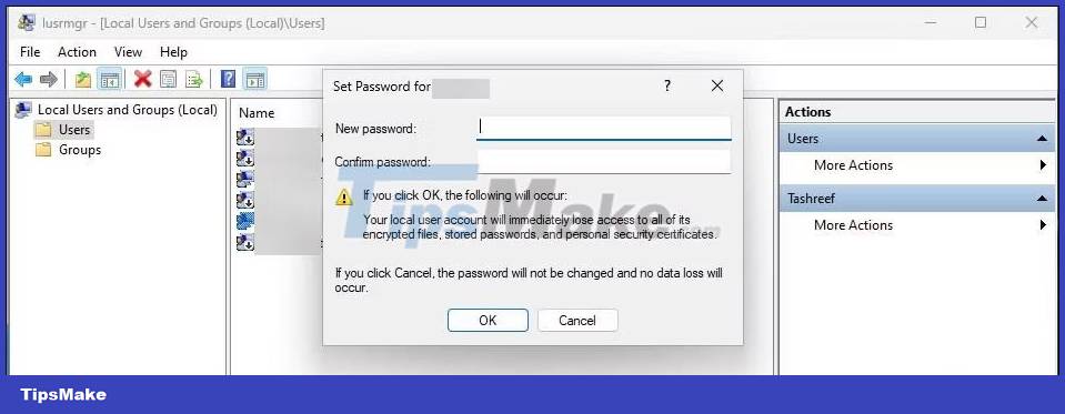 Picture 14 of How to change account password in Windows 11