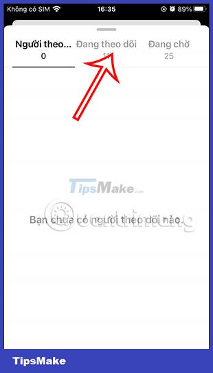 Picture 3 of How to change the display style of the list of accounts that Threads are following