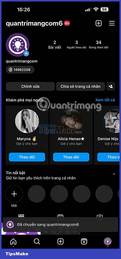 How to change Threads account, Threads account transfer instructions Picture 8