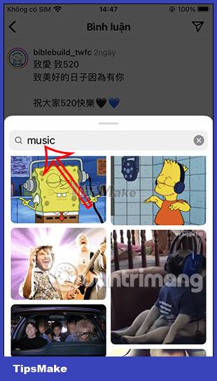 How to comment with a gif on Instagram Picture 3
