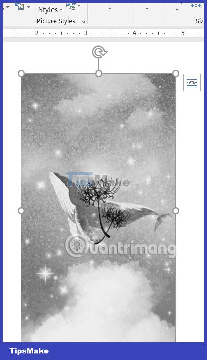 How to create a black and white image in Word is very simple Picture 4