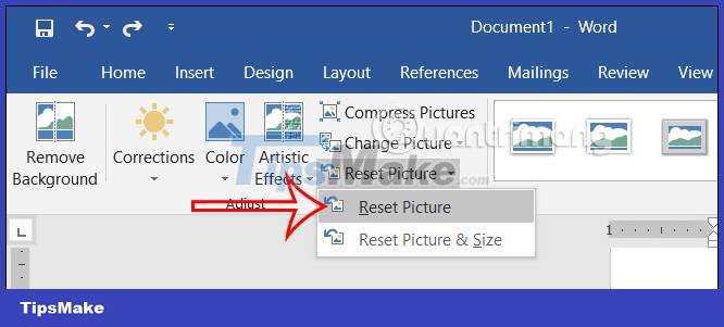 How to create a black and white image in Word is very simple Picture 5