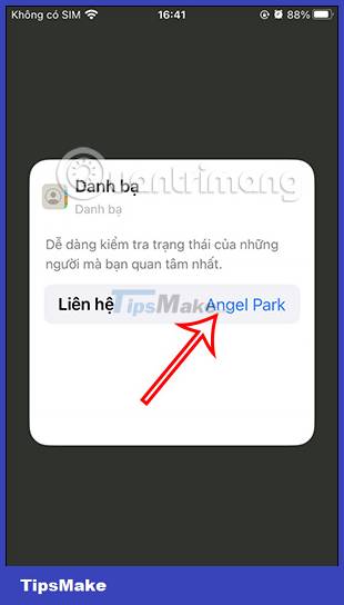 How to create a contact number widget on iPhone Picture 6