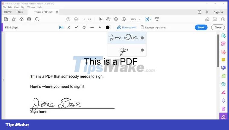 How to create a signature for PDF documents on PC Picture 7