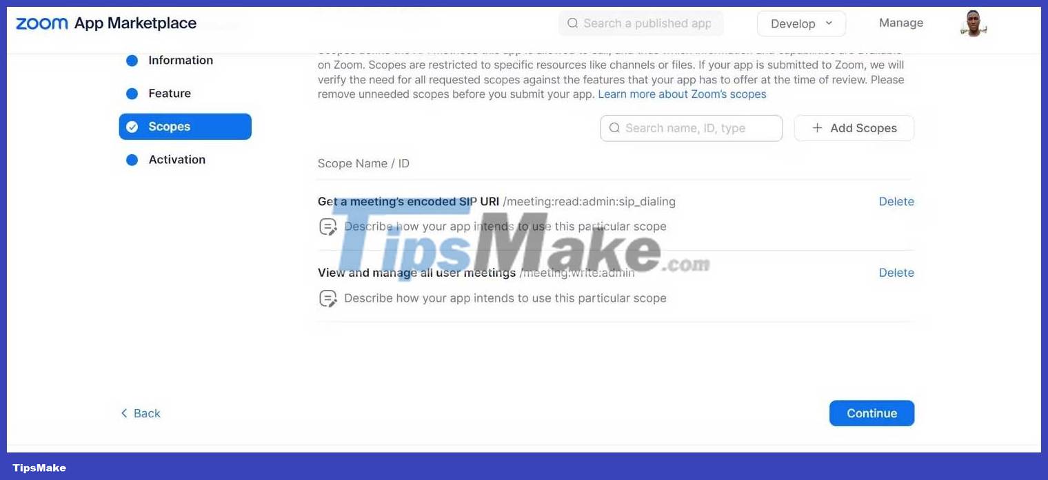 How to create a Zoom OAuth meeting link between servers in Python Picture 7