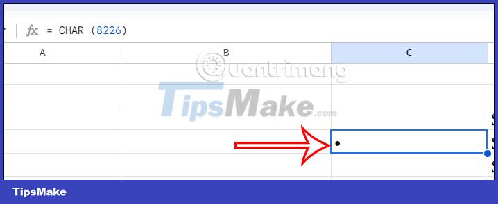 How To Create Bullet Points In Google Sheets TipsMake Com   How To Create Bullet Points In Google Sheets Picture 5 OQHsX8Sz7 