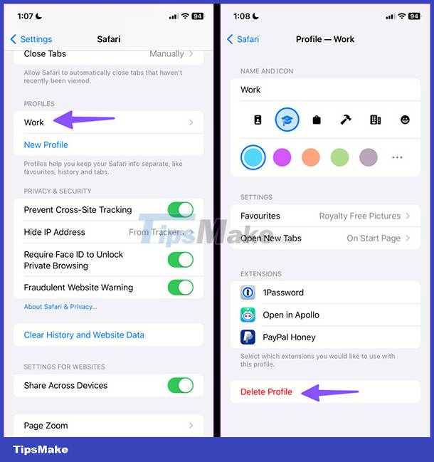 How to create user profiles on Safari Picture 5