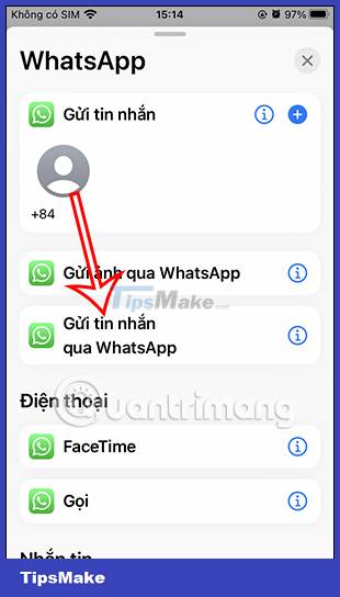 How to create WhatsApp contact shortcuts on iPhone Picture 5