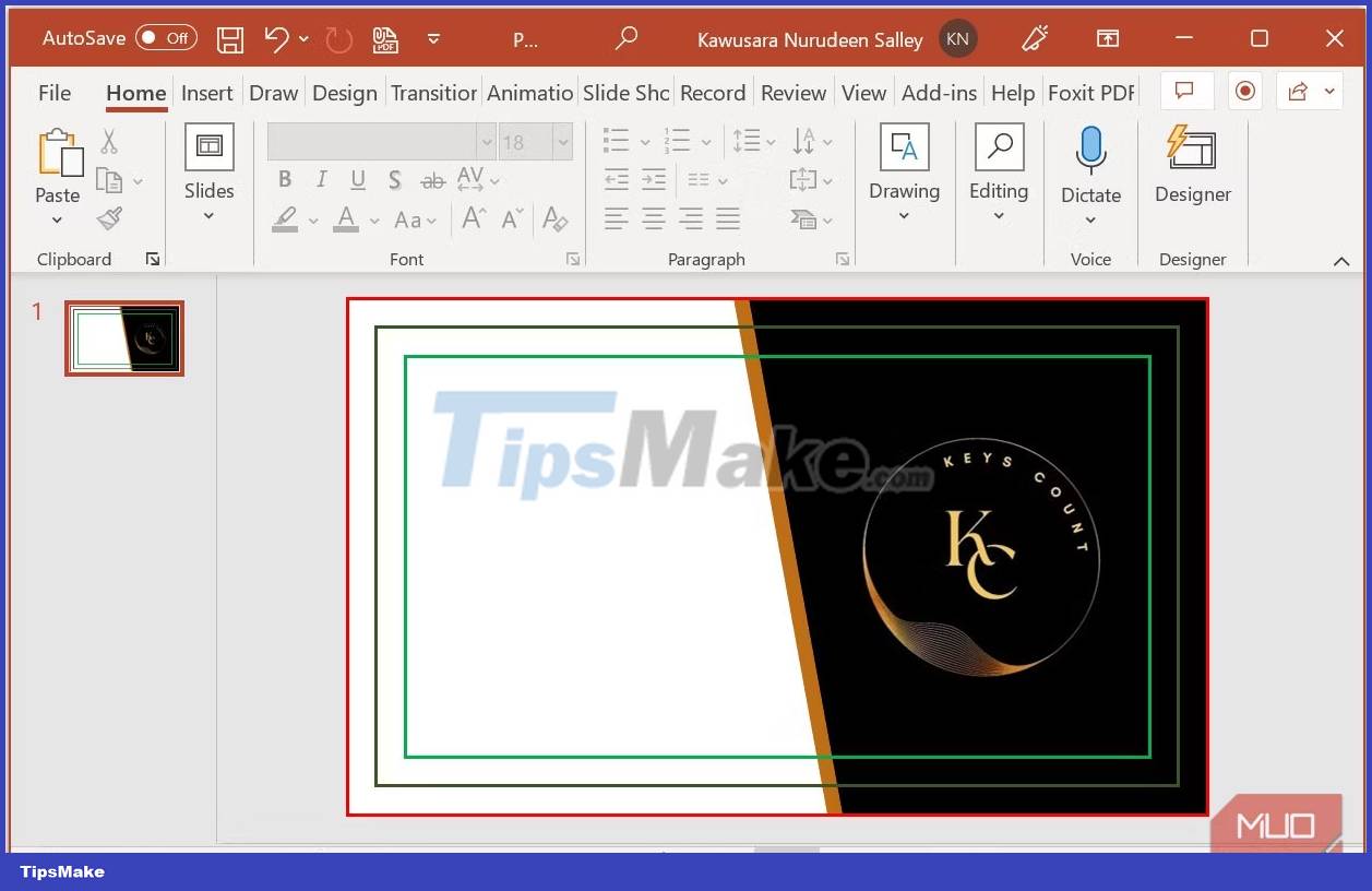 How to Design a Business Card in PowerPoint Picture 16