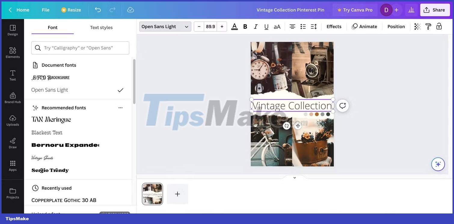How to design Pinterest pin on Canva Picture 3