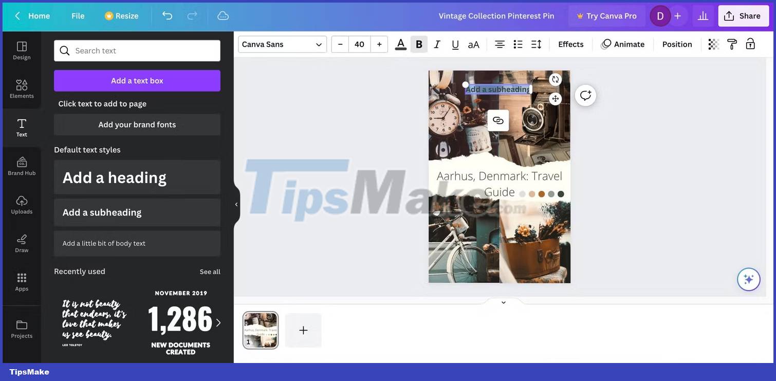 How to design Pinterest pin on Canva Picture 5