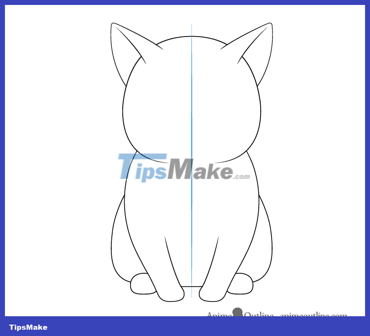 How to draw anime cats in detail step by step - TipsMake.com