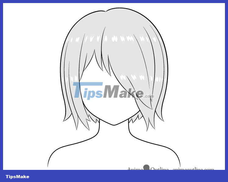 How to draw anime hair covering one eye - TipsMake.com