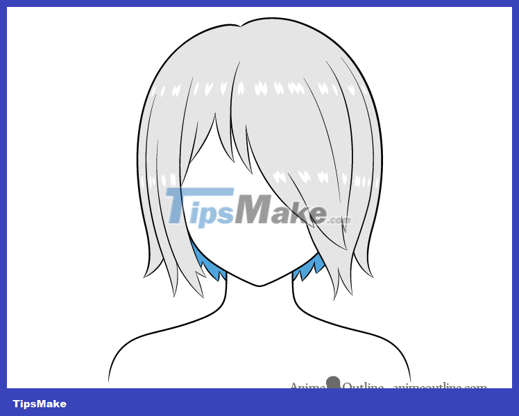 How to draw anime hair covering one eye - TipsMake.com