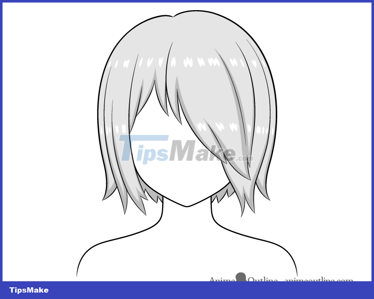 How to draw anime hair covering one eye Picture 9