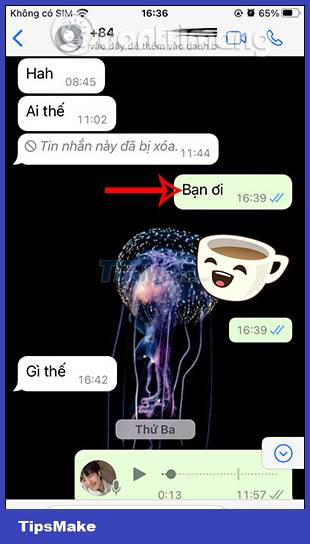 Picture 1 of How to drop WhatsApp message emoji