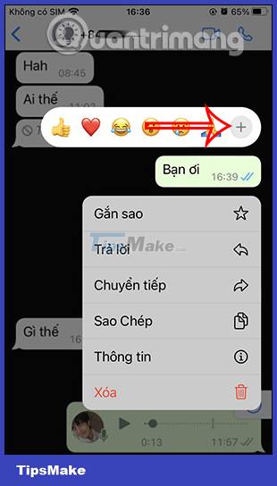 Picture 2 of How to drop WhatsApp message emoji