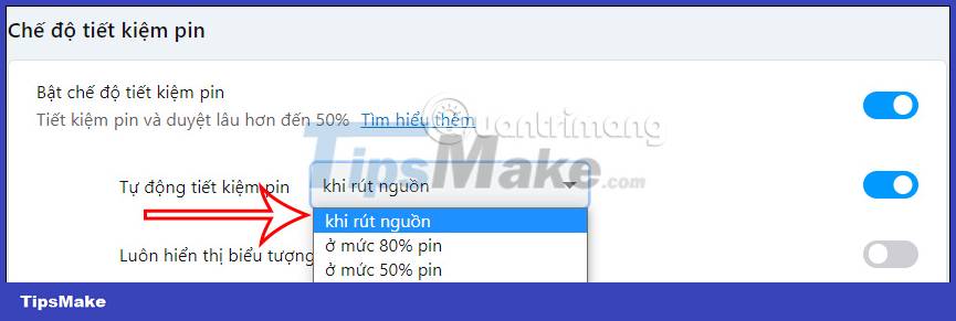 How to enable battery saving mode on Opera Picture 6