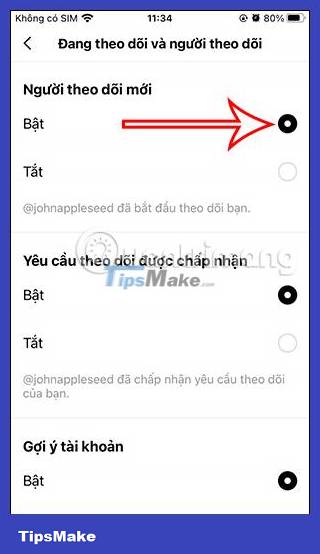 How to enable new follower notifications on Threads - TipsMake.com