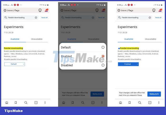 How to enable parallel download in browser Picture 9