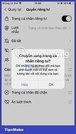 How to enable private Threads account Picture 7