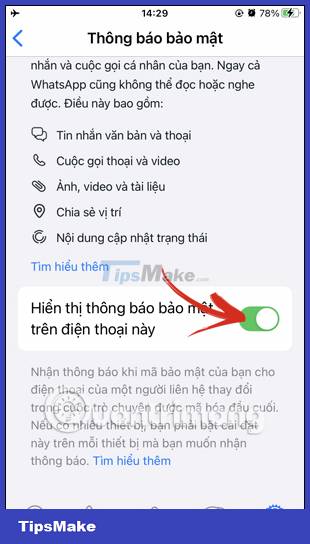 Picture 5 of How to enable security notifications on WhatsApp