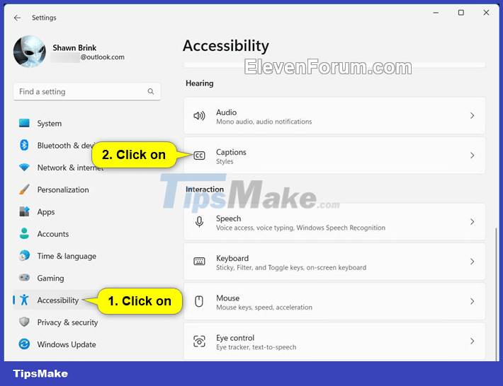 How to enable/disable Live Captions on Windows 11 Picture 3