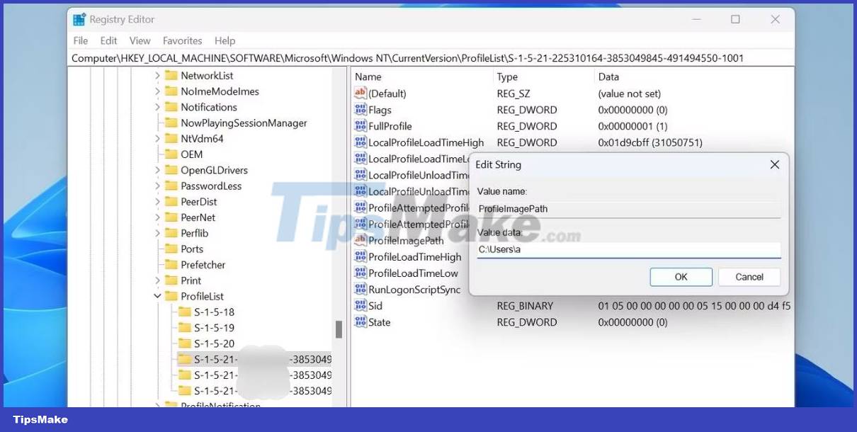 4. Use Registry Editor - Security Identifier