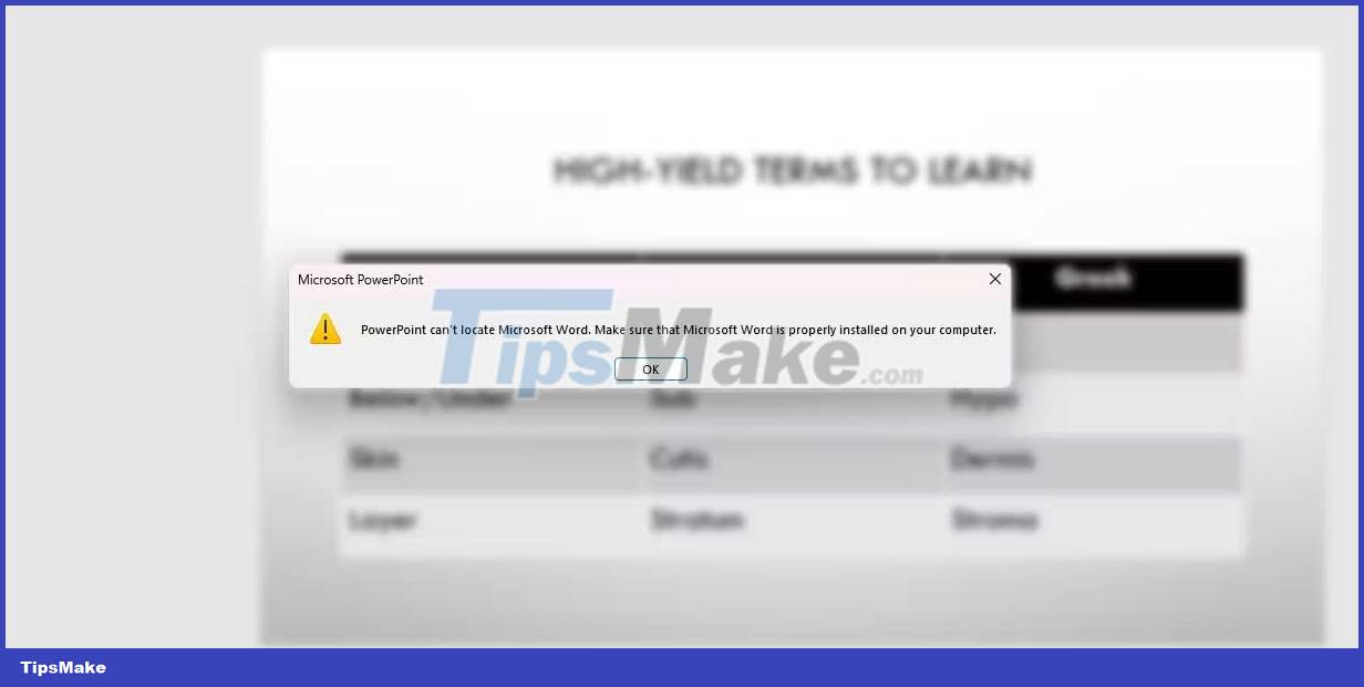 How to fix 'PowerPoint Can't Locate Microsoft Word' error Picture 2