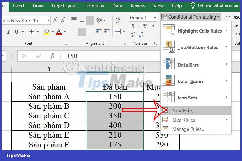 How to format data based on other cell conditions in Excel Picture 1