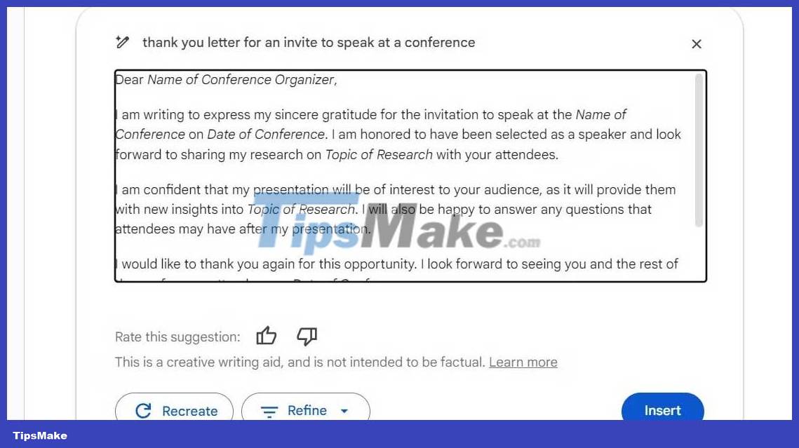 How to improve writing skills with Duet AI in Google Docs Picture 6