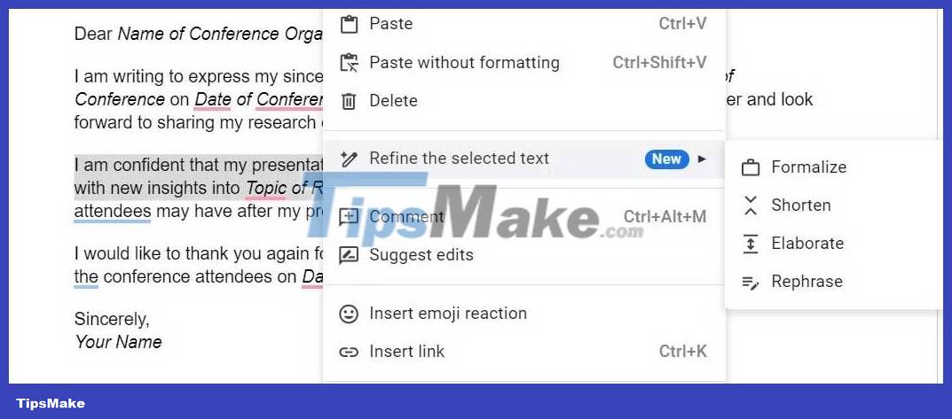 How to improve writing skills with Duet AI in Google Docs Picture 8