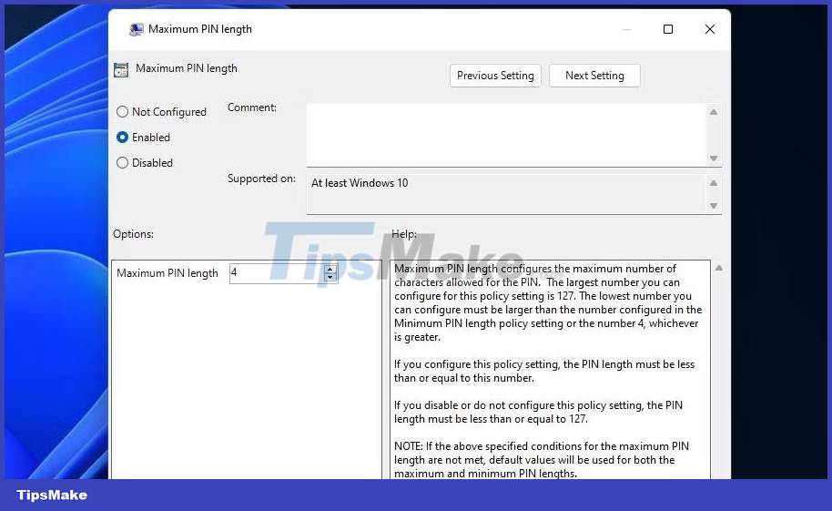 How to increase PIN length in Windows 10/11 Picture 10
