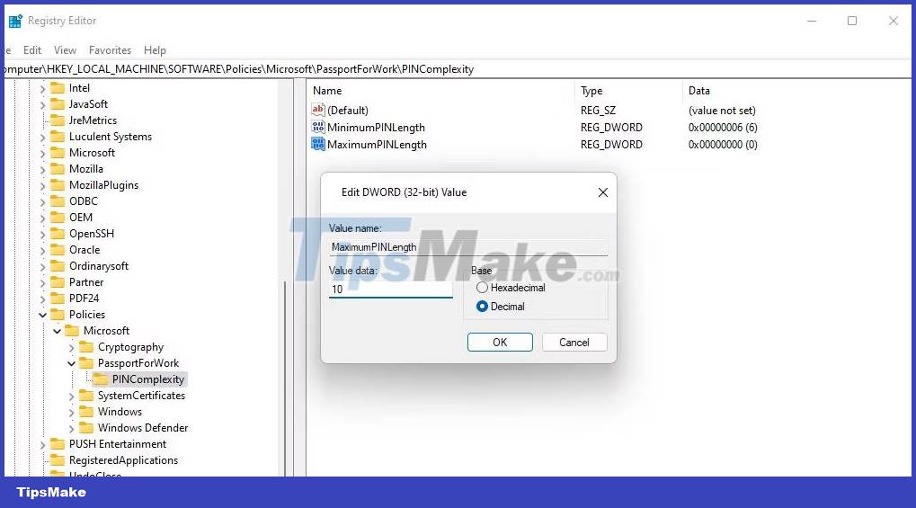 How to increase PIN length in Windows 10/11 Picture 5