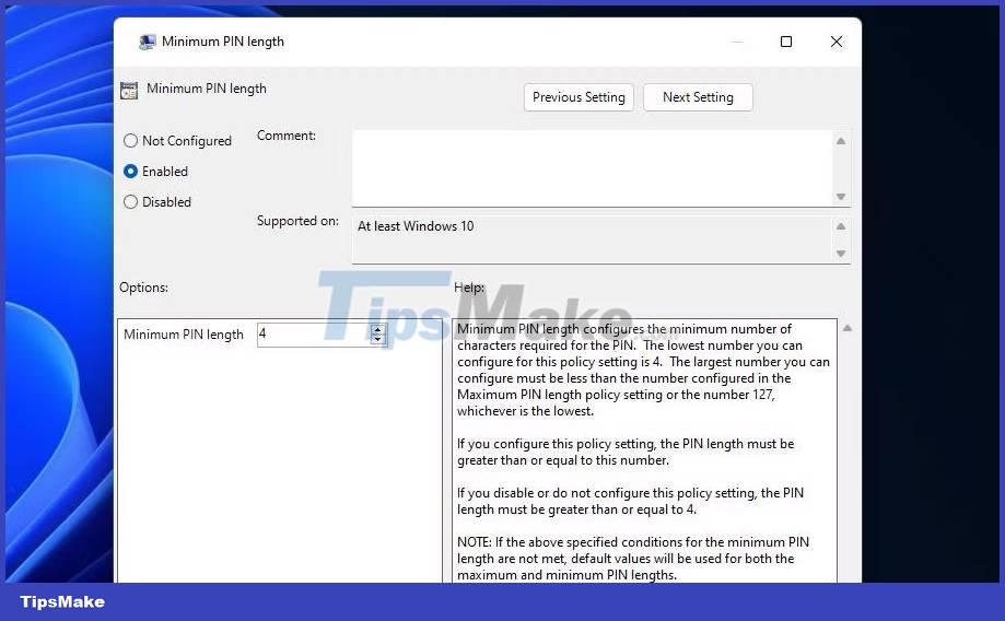 How to increase PIN length in Windows 10/11 Picture 9