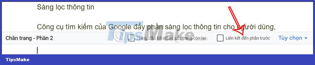 How to insert footer on a page in Google Docs Picture 3