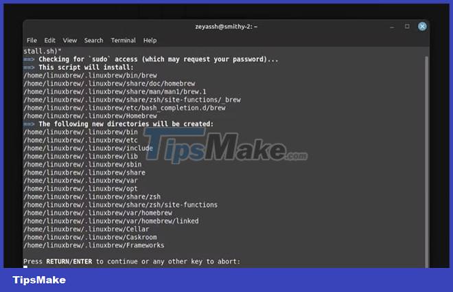 How To Install And Use Homebrew On Linux - TipsMake.com