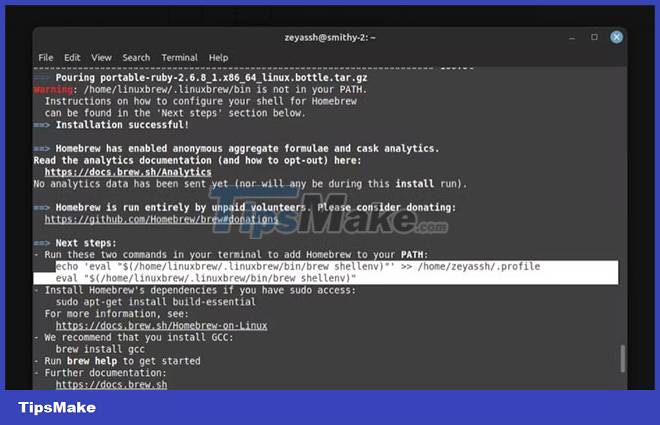 How To Install And Use Homebrew On Linux Tipsmake Com