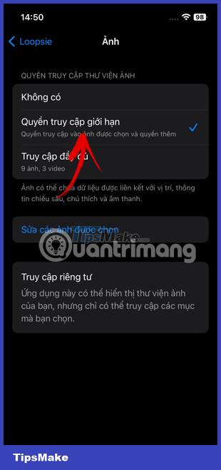 How to limit photo album access on iPhone Picture 6