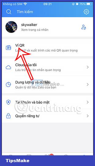 Picture 2 of How to lock Zalo QR Wallet with fingerprints for information security