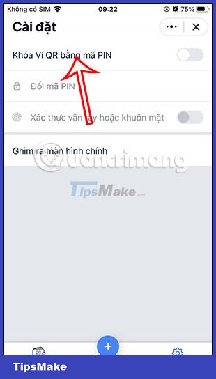 Picture 4 of How to lock Zalo QR Wallet with fingerprints for information security