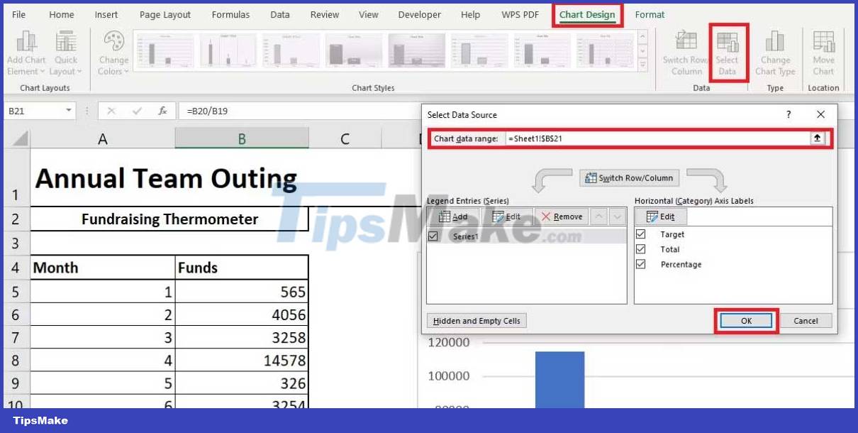 How to make a thermometer template in Excel Picture 5