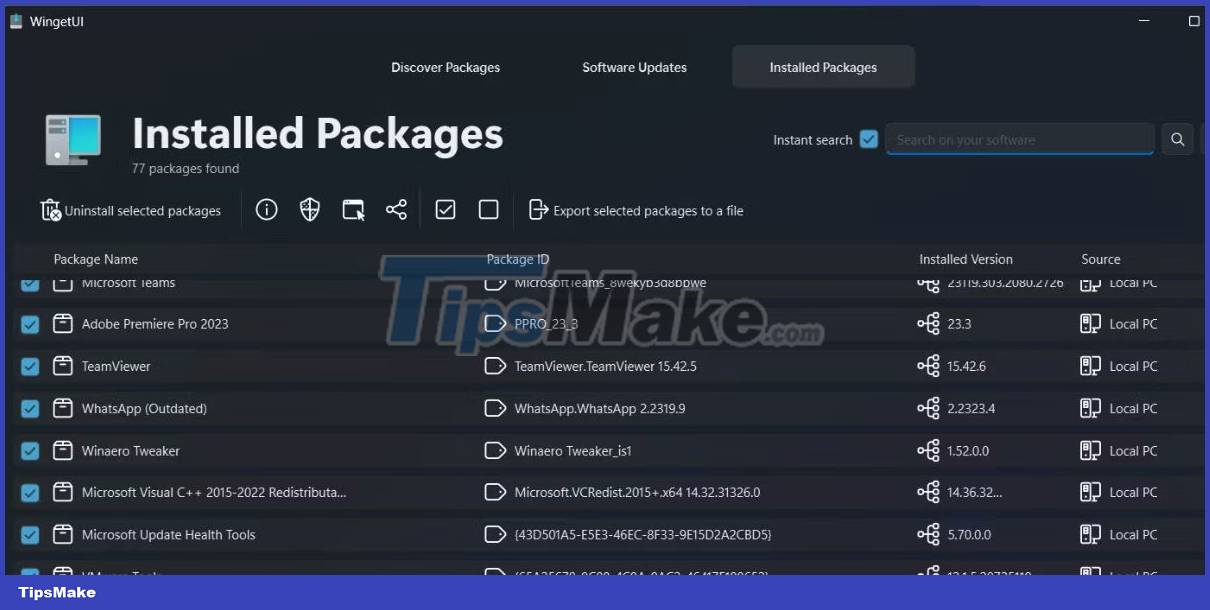 How to manage application packages with WingetUI on Windows 11 Picture 10