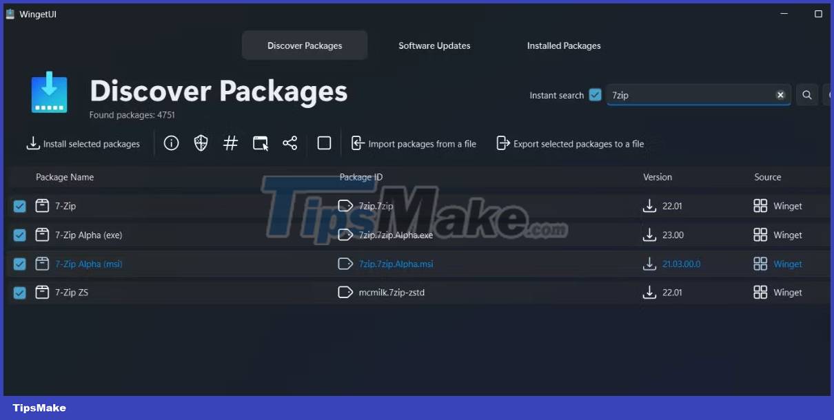 How to manage application packages with WingetUI on Windows 11 Picture 11
